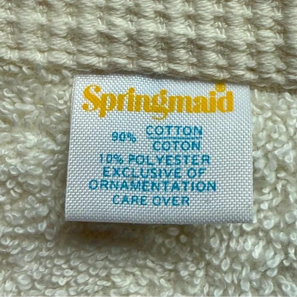 VTG Bath Towel - Seashell Design - Springmaid - Made In The USA